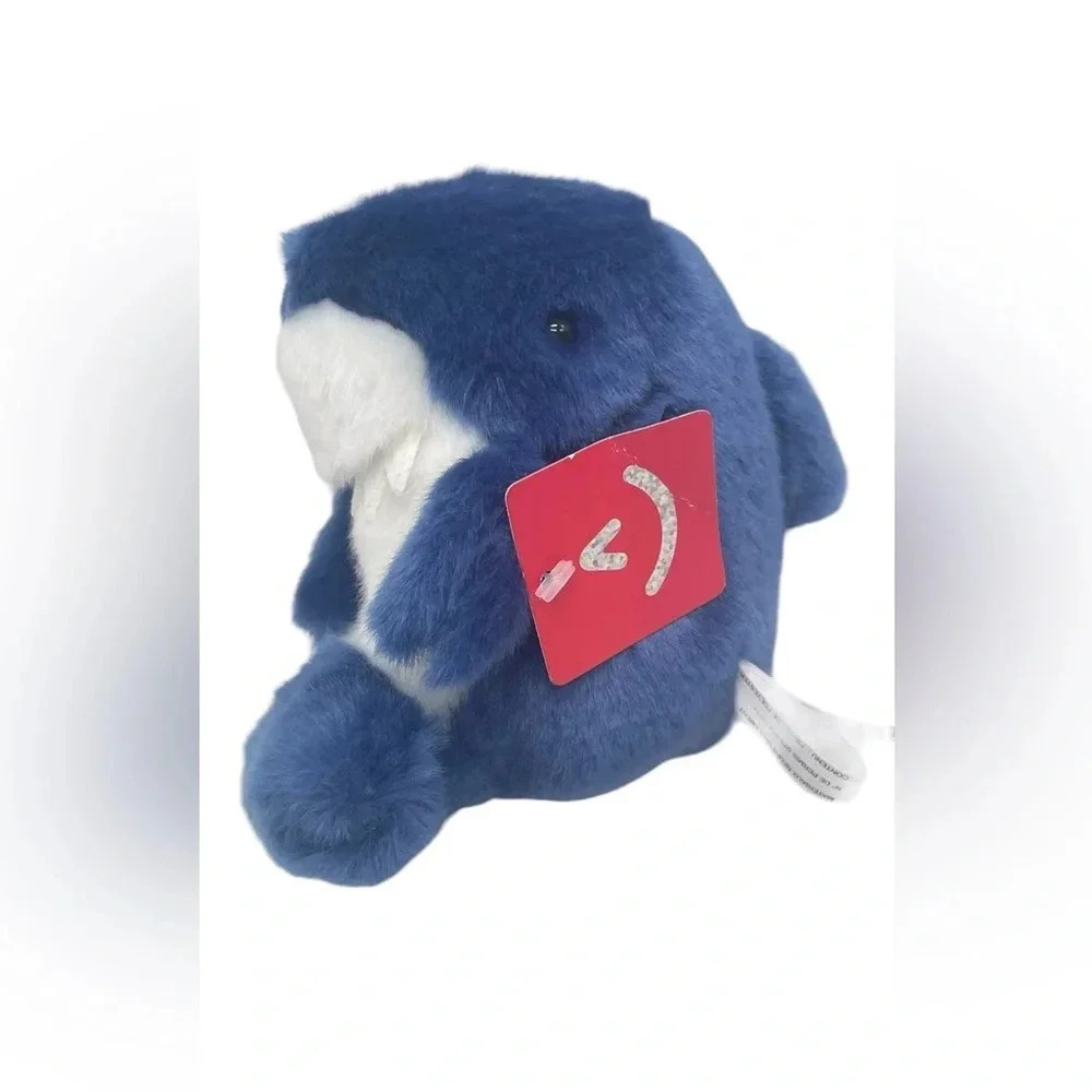 Aurora World  Whale Plush Blue Soft Stuffed Animal Toy 5”